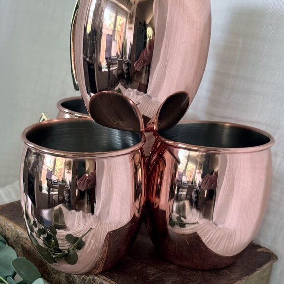Set of 4 EcoOne Copper Mugs - 16 oz | Moscow Mule Mugs | New - Picture 11 of 15